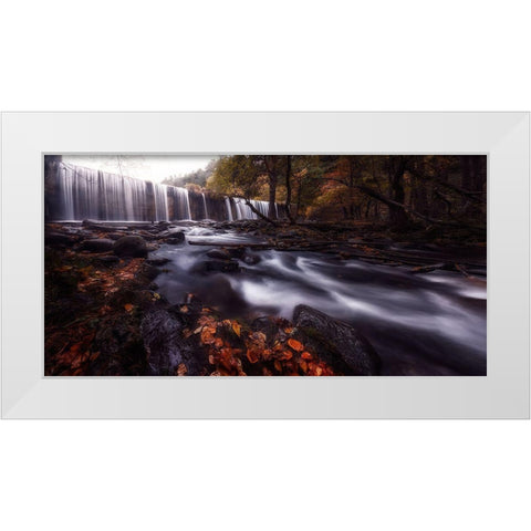 Gloom White Modern Wood Framed Art Print by Lechuga, Mario