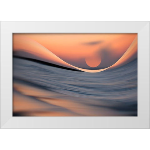 Capture The Sun White Modern Wood Framed Art Print by Reindl, Doris
