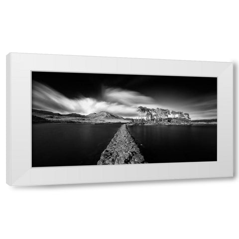 Path To Paradise White Modern Wood Framed Art Print by Siegel, Thomas