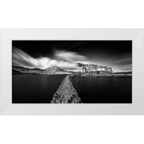 Path To Paradise White Modern Wood Framed Art Print by Siegel, Thomas