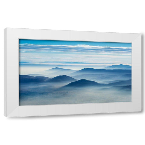 Clean Air White Modern Wood Framed Art Print by Vuk, Ivo