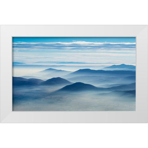 Clean Air White Modern Wood Framed Art Print by Vuk, Ivo