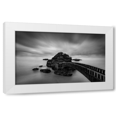 Bridge White Modern Wood Framed Art Print by Perez, Ritxard