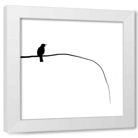 Haiku White Modern Wood Framed Art Print by Pokora, Wojciech