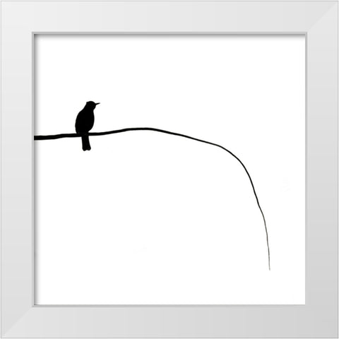 Haiku White Modern Wood Framed Art Print by Pokora, Wojciech