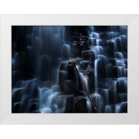 The One White Modern Wood Framed Art Print by Shi, Fei