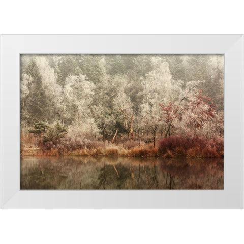 Frozen White Modern Wood Framed Art Print by Van Dongen, Anton