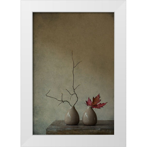 Strange Companions White Modern Wood Framed Art Print by Bunkova, Galina