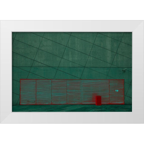 Color Play White Modern Wood Framed Art Print by Schuster, Inge