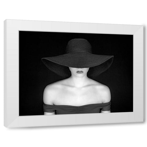 Chic White Modern Wood Framed Art Print by Pentony MA, Pauline