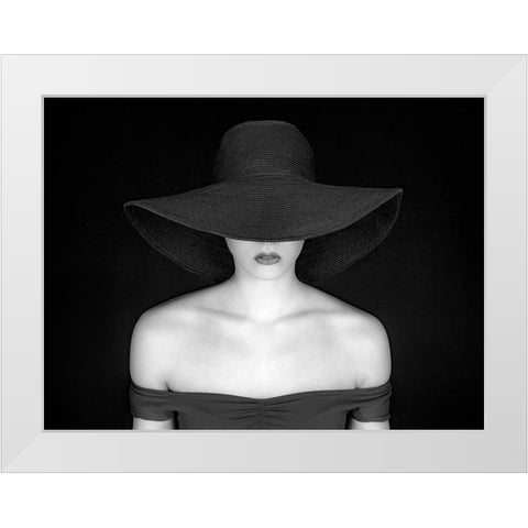 Chic White Modern Wood Framed Art Print by Pentony MA, Pauline