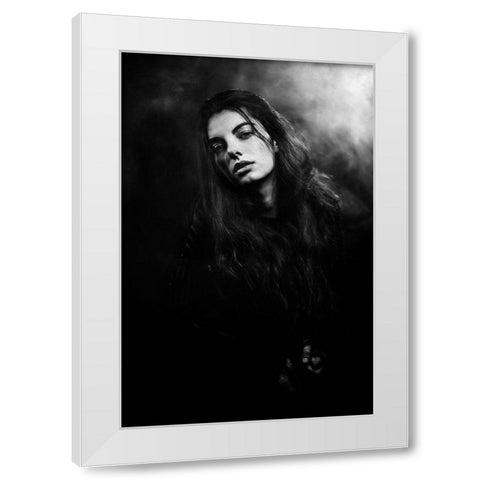 Untitled White Modern Wood Framed Art Print by Vasilenko, Artem