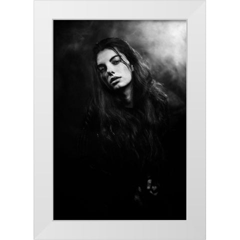 Untitled White Modern Wood Framed Art Print by Vasilenko, Artem