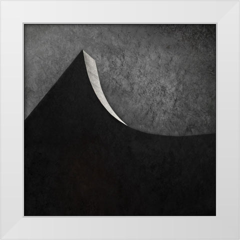 Marble Cut White Modern Wood Framed Art Print by Claes, Gilbert