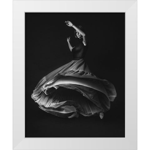 The Poetry Of Grey White Modern Wood Framed Art Print by Tautzenberger, Bettina