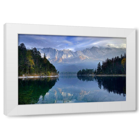 October Days White Modern Wood Framed Art Print by Maier, Norbert