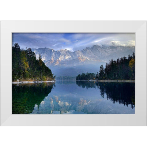 October Days White Modern Wood Framed Art Print by Maier, Norbert