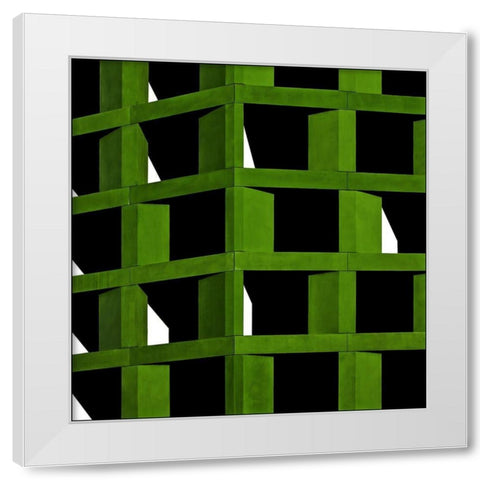 Under Construction White Modern Wood Framed Art Print by Claes, Gilbert