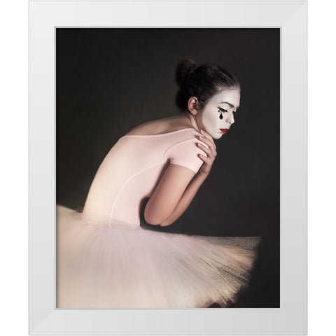 Hurt White Modern Wood Framed Art Print by Tautzenberger, Bettina