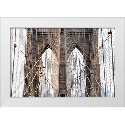 Cabled Archways White Modern Wood Framed Art Print by Roughol, Francois