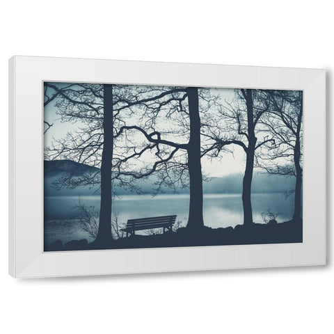 Take A Seat White Modern Wood Framed Art Print by Aurednik, Patrick