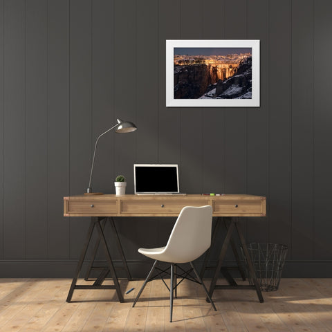 Ronda White Modern Wood Framed Art Print by De Juan, E.