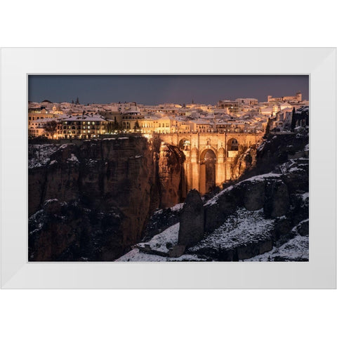 Ronda White Modern Wood Framed Art Print by De Juan, E.