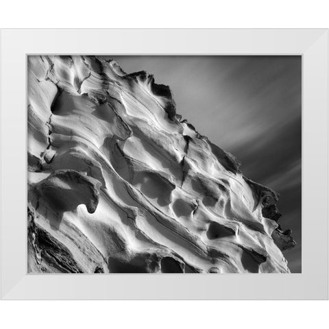 Cliff White Modern Wood Framed Art Print by Sousa Dias, Nana