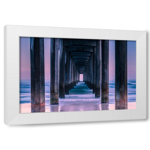 Vista White Modern Wood Framed Art Print by Agazzi, Andreas