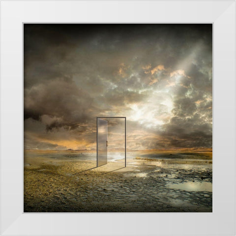 | Behind The Reality | White Modern Wood Framed Art Print by Pfleghart, Franziskus
