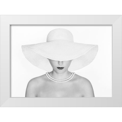 Pure White White Modern Wood Framed Art Print by Pentony Ma, Pauline