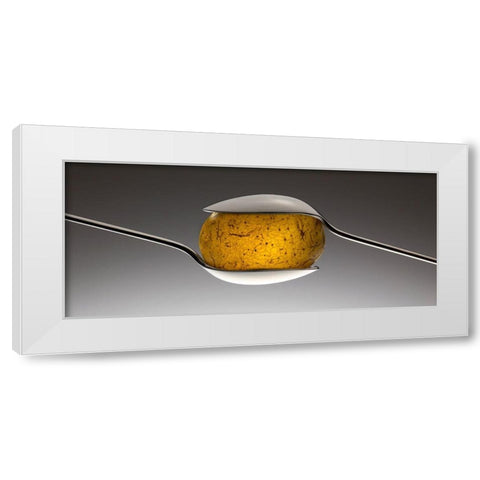 Spooned Potato White Modern Wood Framed Art Print by De Kogel, Wieteke