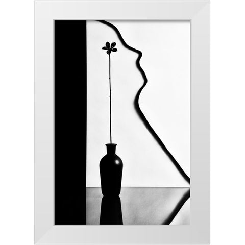 Untitled White Modern Wood Framed Art Print by Clough, Stephen