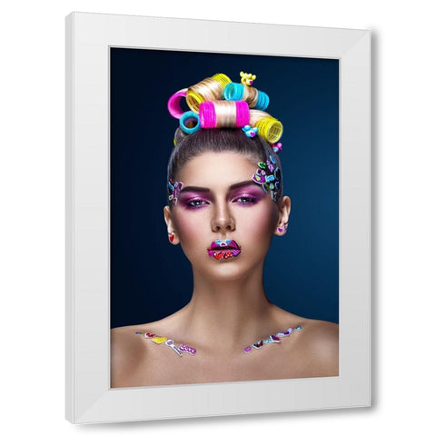 Yana White Modern Wood Framed Art Print by Leshchenko, Dmitry