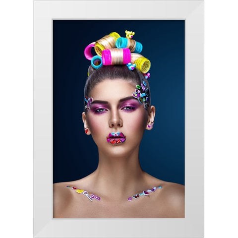 Yana White Modern Wood Framed Art Print by Leshchenko, Dmitry