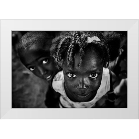 Guinac White Modern Wood Framed Art Print by Godinho, Luis