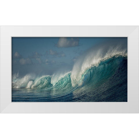 Salt Water Machine White Modern Wood Framed Art Print by Guillemot, Mathilde