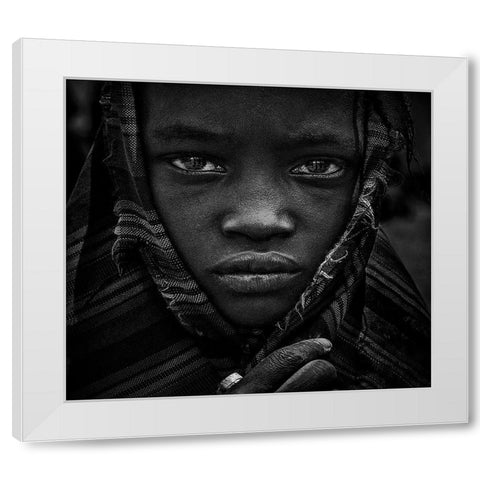 Untitled White Modern Wood Framed Art Print by Inazio Kuesta, Joxe