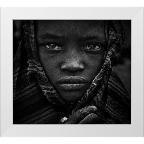 Untitled White Modern Wood Framed Art Print by Inazio Kuesta, Joxe