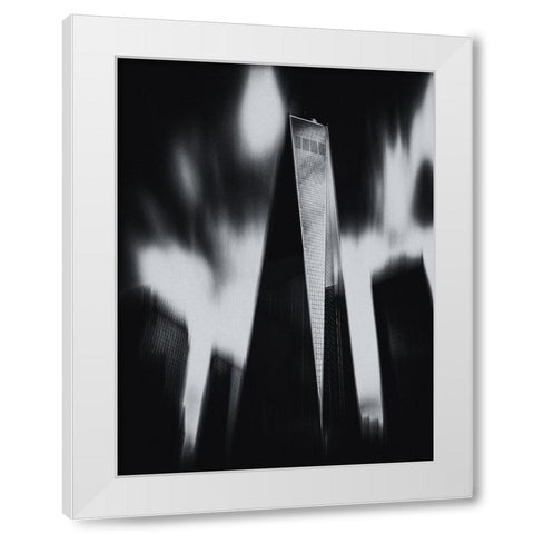 Grattacieli 3 White Modern Wood Framed Art Print by Della Latta, Massimo