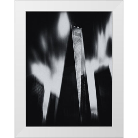 Grattacieli 3 White Modern Wood Framed Art Print by Della Latta, Massimo