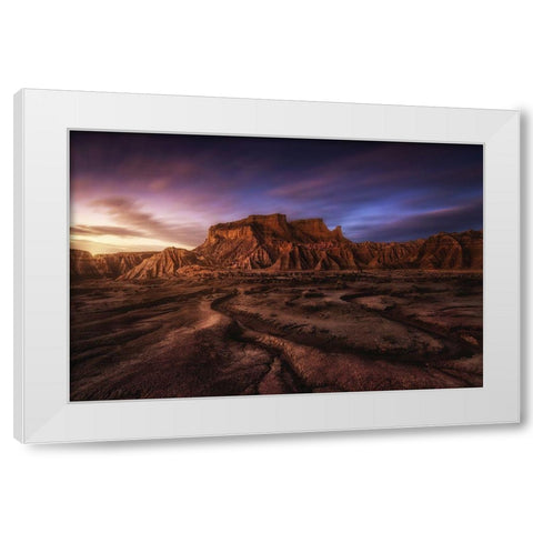 Red Land White Modern Wood Framed Art Print by Martin Castan, David