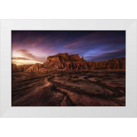 Red Land White Modern Wood Framed Art Print by Martin Castan, David