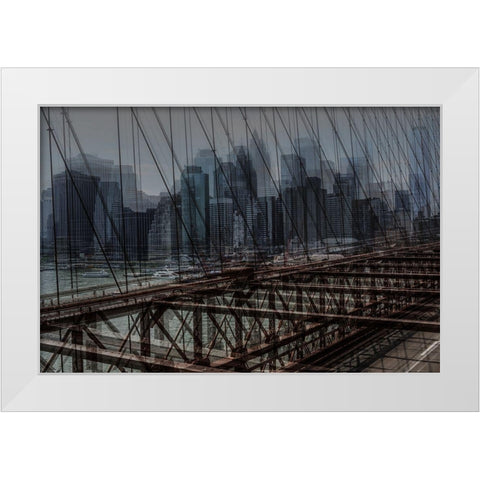 Nyc 6 White Modern Wood Framed Art Print by Della Latta, Massimo