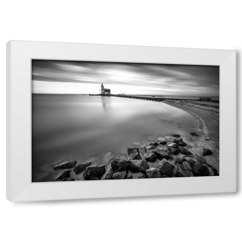 The Marken White Modern Wood Framed Art Print by Mierzejewski, Krzysztof