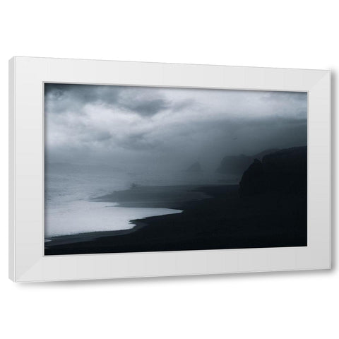 Braving Storms White Modern Wood Framed Art Print by Swapnil