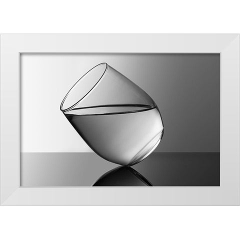 Glass White Modern Wood Framed Art Print by Matsumura, Naoki