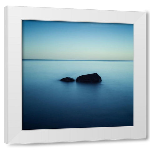Zen White Modern Wood Framed Art Print by Fallberg, Peter