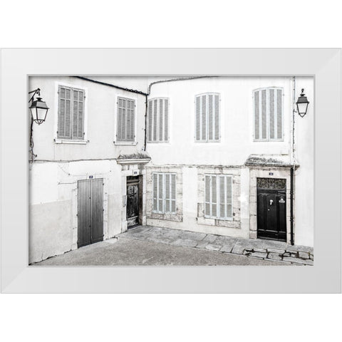 The White Corner White Modern Wood Framed Art Print by Claes, Gilbert