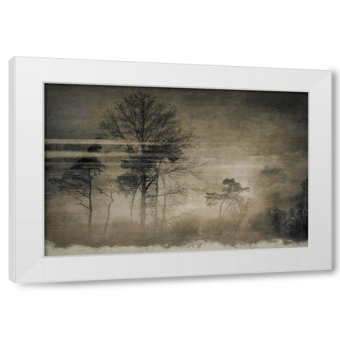 Old Postcard White Modern Wood Framed Art Print by Talen, Nel